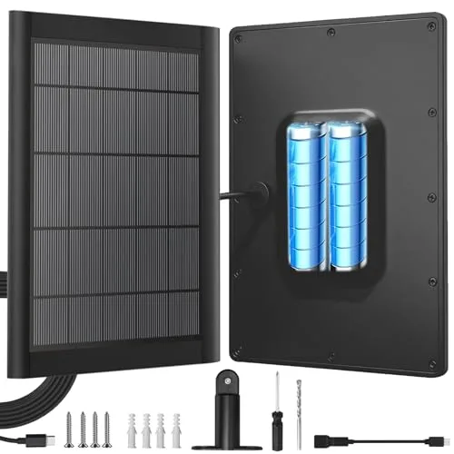 Yuelan Solar Panel with Internal Battery for Blink